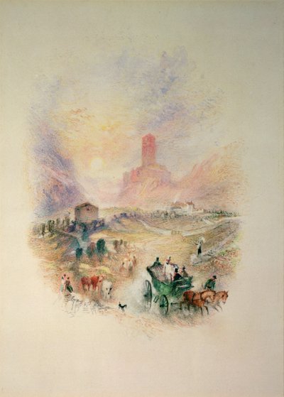 Sir Walter Scott visiting Smallholm Tower by Joseph Mallord William Turner